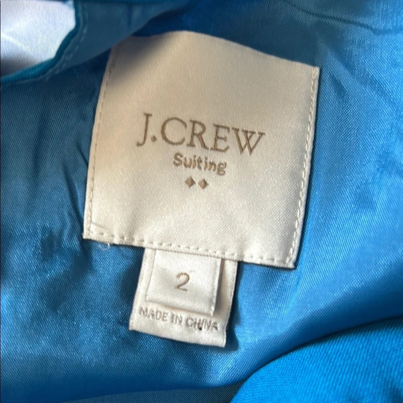 J. Crew Blue Pleated Halter Sheath Dress - Picture 2 of 9